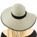 C.C Crochet Fringed Floppy Wide Brim 5" Summer Beach Pool Dress Sun Hat  eb-18329278